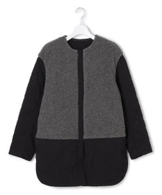 ICB L 【リバーシブル着用可能】 リバーシブルキルト ミドル丈コート