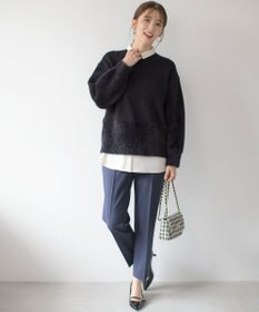 ANY SIS 【洗える】グラデーションフェザー ニット