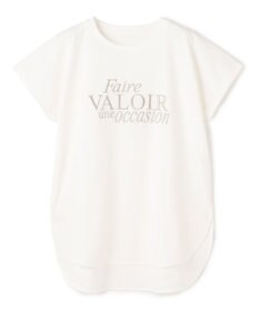 UNFILO BEAUTY FORM-T cotton ロゴ フレンチスリーブ Tシャツ オフ①