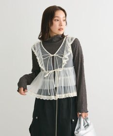 Green Parks ・ＥＬＥＮＣＡＲＥ　ＤＵＥ　チュールラッフルベスト