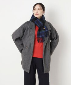 MOONBAT WEB限定【洗える】ミエル (miel) カシミヤ100％ チェックマフラー