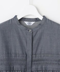 J.PRESS LADIES シアーデニム フレンチスリーブ ブラウス