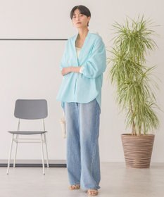 AMERICAN HOLIC イージーケアバンドカラーロングシャツ