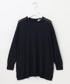 J.PRESS LADIES L 【洗える】 シルキーレーヨンストレッチ オーバーサイズ ニット