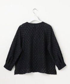 自由区 L 【セットアップ対応】ワッシャーカットジャカード ブラウス