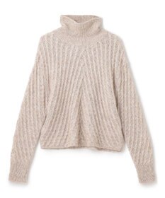 JOSEPH ファジーケーブル　ハイネックニット