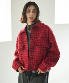 #Newans ツイードブルゾン