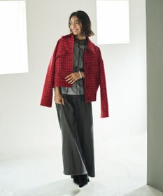 #Newans ツイードブルゾン