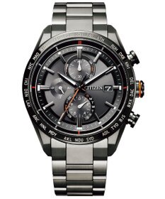 CITIZEN 【ATTESA ACT Line】ブラックボディに映えるオレンジのアクセントカラーが人気モデル AT8185-62E