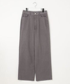 自由区 【洗える】ウスカルデニム ワイドパンツ