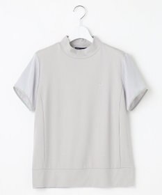 23区GOLF 【WOMEN】【吸水速乾/UVケア】シアー袖 モックネックシャツ