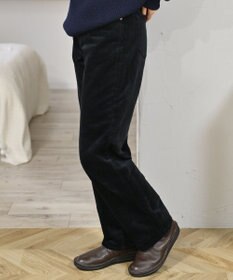 caqu レギュラーストレート 裏起毛コーデュロイパンツ