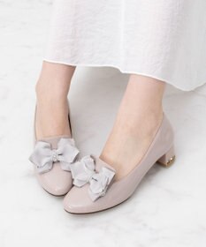 Bridget Birkin 【Bridget Birkin】ヒールアップキラキラリボンローファー