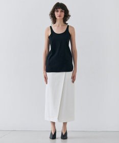 BEIGE， 【洗える】BROIS / コットンシャツテールタンクトップ