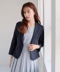 Tiaclasse 【吸水速乾・接触冷感・UVケア・防シワ・洗える】カチオンテーラードジャケット