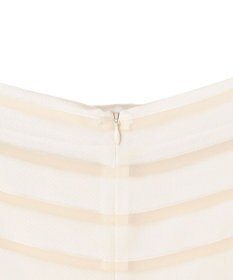 BEIGE， HAUYNITE / ボーダーシアー ボートネックブラウス