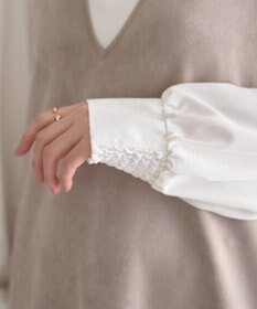 YECCA VECCA 【2点SET】ブラウスセットプリーツMIXジャンスカ