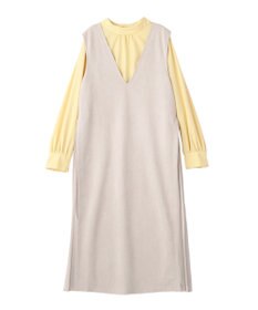 YECCA VECCA 【2点SET】ブラウスセットプリーツMIXジャンスカ