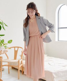 Tiaclasse 【吸水速乾・接触冷感・UVケア・防シワ・洗える】カチオンテーラードジャケット