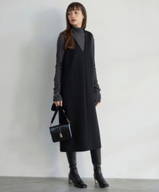 ICB L 【新色追加・洗える】 パウダリーリブ ハイネックプルオーバー