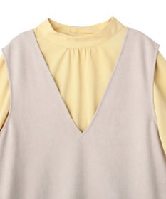 YECCA VECCA 【2点SET】ブラウスセットプリーツMIXジャンスカ