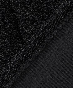 ICB L 【洗える】シャイニーラメジャガード カットソー