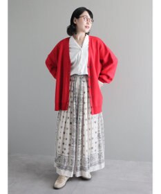 CRAFT STANDARD BOUTIQUE パールボタン抜き衿サークルブラウス