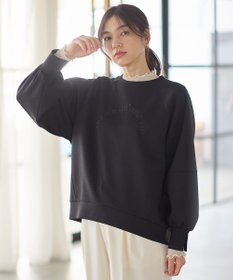 ANY L ロゴ刺繍ダンボールトレーナー