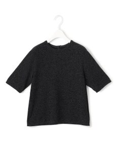 ICB L 【洗える】シャイニーラメジャガード カットソー