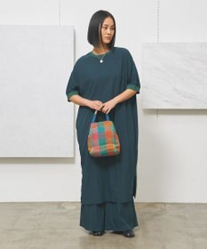 J.PRESS YORK STREET 【WOMEN】ワッシャーニットコンビ ワンピース