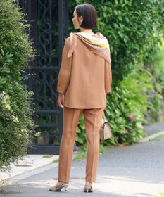 自由区 L 【セットアップ対応・洗える】ハニカムクロステーパード パンツ