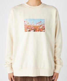 OP／FILA 【ocean pacific】Daily Cozy/あったか裏起毛フォトプリントスウェット