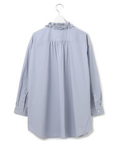 J.PRESS YORK STREET 【WOMEN】ワンウォッシュタイプライター フリルレイブラウス