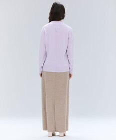 BEIGE， 【洗える】POMPE / ウールカシミヤ配色ラインVネックニット