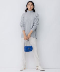 23区 L 【洗える】ウォームストレッチ テーパード パンツ