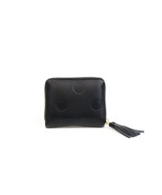 UNBILLION ペルケ perche / ドット型押し・ジャバラカードウォレット