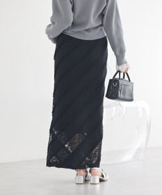 earth music&ecology 総レースナロースカート