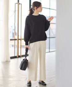 ANY L ロゴ刺繍ダンボールトレーナー