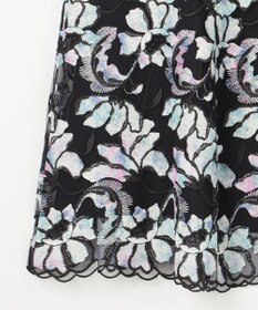 GRACE CONTINENTAL フラワー刺繍プリントスカート