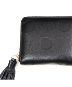 UNBILLION ペルケ perche / ドット型押し・ジャバラカードウォレット