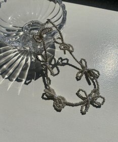 WEGO Lフラワービーズネックレス