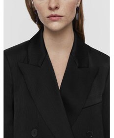 JOSEPH テクスチャードビスコース　ダブルブレステッドジャケット