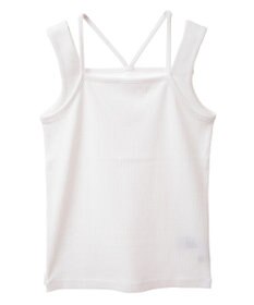 earth music&ecology レイヤードカットタンクトップ