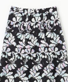 GRACE CONTINENTAL フラワー刺繍プリントスカート