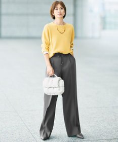 自由区 L 【カタログ掲載】レーヨンストレッチベーシックシルエット ニット