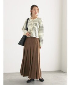 Te chichi チェックアソートロングプリーツスカート