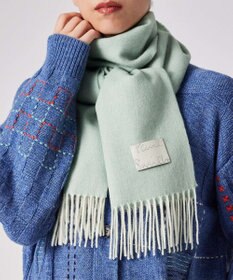 Paul Smith Cropped Logo カシミヤブレンド マフラー