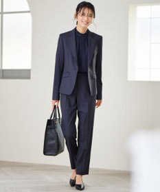 23区 L 【新色追加/セットアップ対応】ラフィーネウール 一つ釦 ジャケット