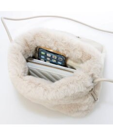 UNBILLION カシュカシュ cachecache / エコファーシンプルフラップショルダー