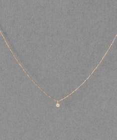 Phoebe 【金属アレルギー対応】シャイニーフチミルネックレス　シャンパンゴールド